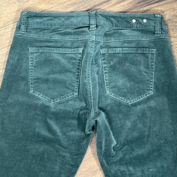 CABI High Skinny Cord Jeans Hunter Green Sz 4 #3743 EUC - Picture 5 of 7